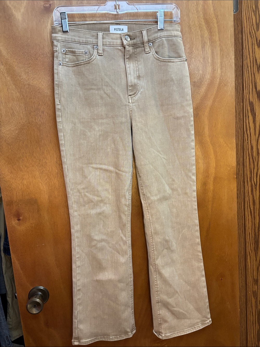 pistola Beige Straight-Leg Jeans